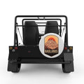 BADLANDS WHITE CARBON FIBER TIRE COVER FOR MOKE
