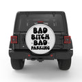 BAD BITCH BAD PARKING BLACK TIRE COVER