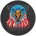 BALD EAGLE HEAD PEARL  WHITE CARBON FIBER TIRE COVER