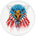 BALD EAGLE HEAD BLACK TIRE COVER