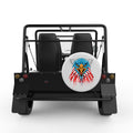 BALD EAGLE HEAD WHITE CARBON FIBER TIRE COVER FOR MOKE