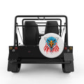 BALD EAGLE HEAD WHITE TIRE COVER FOR MOKE