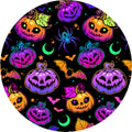 BATS AND SPIDERS COLORFUL HALLOWEEN