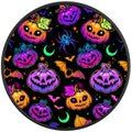 BATS AND SPIDERS COLORFUL HALLOWEEN BLACK TIRE COVER