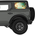 BEACH OPENING TO SEA QUARTER WINDOW DECAL FITS 2021+ FORD BRONCO 4 DOOR HARD TOP