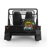 BEACH PLEASE BLACK CARBON FIBER TIRE COVER FOR MOKE
