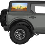 BEACH PLEASE QUARTER WINDOW DECAL FITS 2021+ FORD BRONCO 4 DOOR HARD TOP