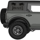 BEACH RATED QUARTER WINDOW DECAL FITS 2021+ FORD BRONCO 4 DOOR HARD TOP