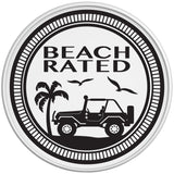 BEACH RATED WHITE TIRE COVER