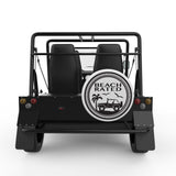 BEACH RATED WHITE CARBON FIBER TIRE COVER FOR MOKE