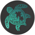 BEACH VIBES SEA TURTLE BLACK CARBON FIBER TIRE COVER