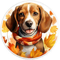 BEAGLE AUTUMN BLACK TIRE COVER
