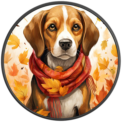 BEAGLE FALL PEARL  WHITE CARBON FIBER TIRE COVER