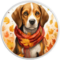 BEAGLE FALL WHITE TIRE COVER