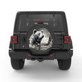 BEAR PEARL  WHITE CARBON FIBER TIRE COVER