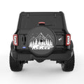 BEAR FAMILY BLACK CARBON FIBER TIRE COVER