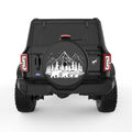 BEAR FAMILY BLACK TIRE COVER