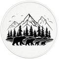 BEAR FAMILY PEARL  WHITE CARBON FIBER TIRE COVER