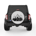 BEAR FAMILY SILVER CARBON FIBER TIRE COVER
