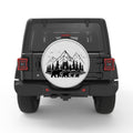 BEAR FAMILY SILVER CARBON FIBER TIRE COVER