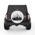 BEAR FAMILY PEARL  WHITE CARBON FIBER TIRE COVER