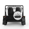 BEAR FAMILY WHITE TIRE COVER FOR MOKE