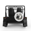 BEAR WHITE TIRE COVER FOR MOKE