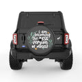 BECOMING THE BEST VERSION BLACK CARBON FIBER TIRE COVER