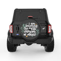BECOMING THE BEST VERSION BLACK TIRE COVER