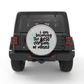 BECOMING THE BEST VERSION WHITE TIRE COVER