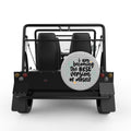 BECOMING THE BEST VERSION SILVER CARBON FIBER TIRE COVER FOR MOKE