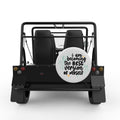 BECOMING THE BEST VERSION WHITE CARBON FIBER TIRE COVER FOR MOKE