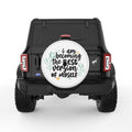 BECOMING THE BEST VERSION WHITE TIRE COVER