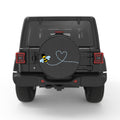 BEE PEARL  WHITE CARBON FIBER TIRE COVER