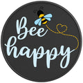 BEE HAPPY PEARL  WHITE CARBON FIBER TIRE COVER
