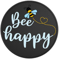 BEE HAPPY BLACK TIRE COVER