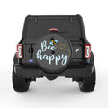 BEE HAPPY BLACK CARBON FIBER TIRE COVER