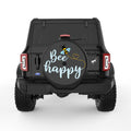 BEE HAPPY BLACK TIRE COVER