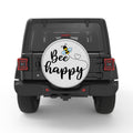 BEE HAPPY BLACK TIRE COVER