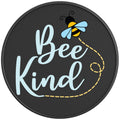 BEE KIND PEARL  WHITE CARBON FIBER TIRE COVER