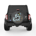 BEE KIND BLACK CARBON FIBER TIRE COVER