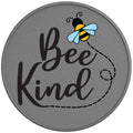 BEE KIND SILVER CARBON FIBER TIRE COVER