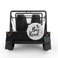 BEE KIND WHITE CARBON FIBER TIRE COVER FOR MOKE