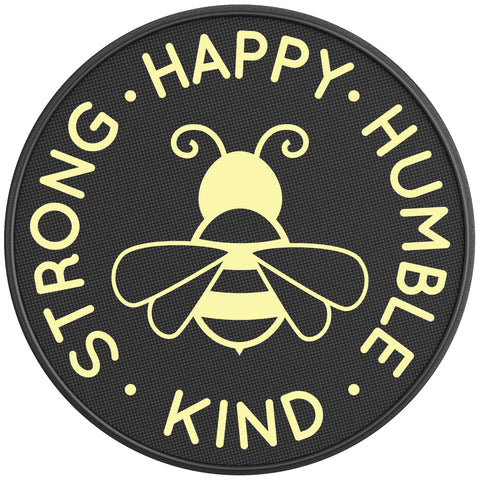 BEE STRONG HUMBLE BLACK CARBON FIBER TIRE COVER