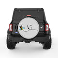 BEE SILVER CARBON FIBER TIRE COVER