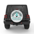 BEING STRONG SILVER CARBON FIBER TIRE COVER