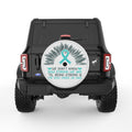 BEING STRONG PEARL  WHITE CARBON FIBER TIRE COVER