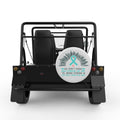 BEING STRONG WHITE CARBON FIBER TIRE COVER FOR MOKE
