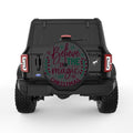 BELIEVE IN THE MAGIC OF CHRISTMAS BLACK TIRE COVER