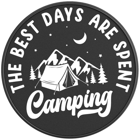 BEST DAYS CAMPING BLACK CARBON FIBER TIRE COVER